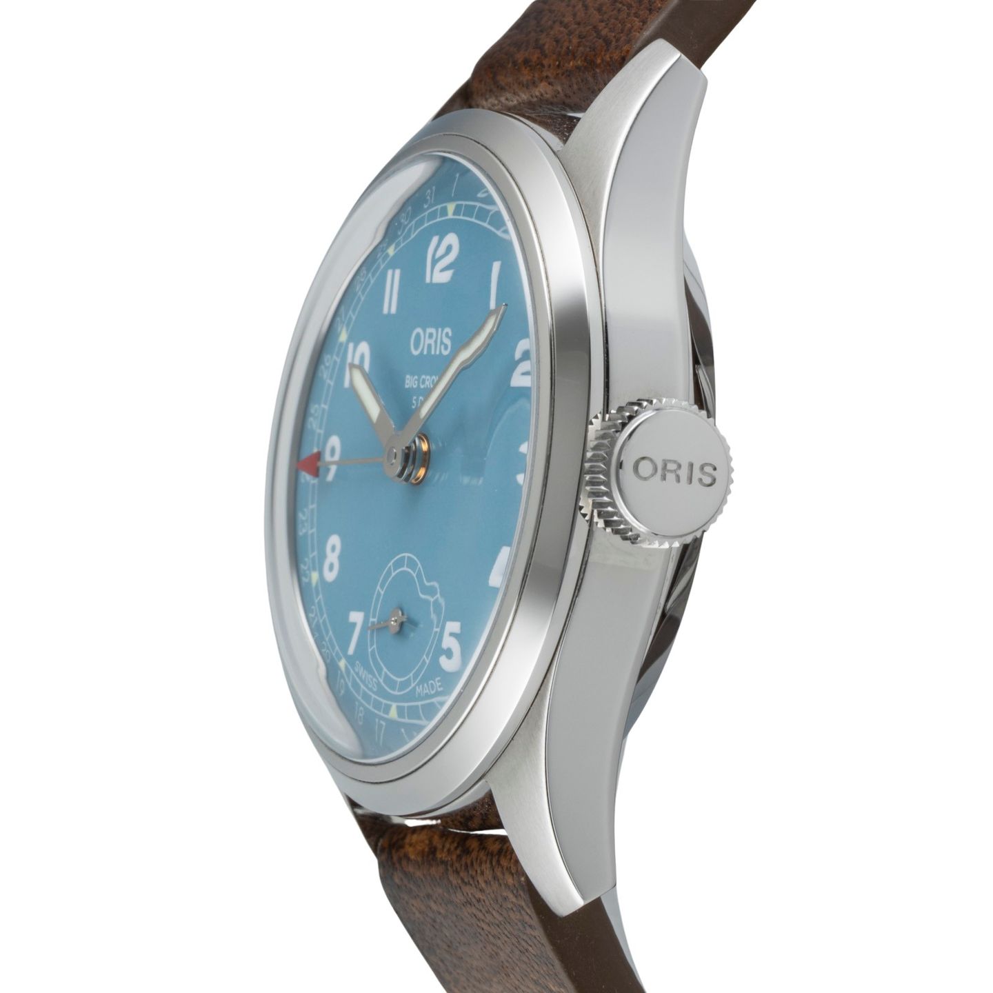 Oris Big Crown 01 473 7786 4065-07 5 19 22FC (Unknown (random serial)) - Blue dial 38 mm Steel case (6/8)