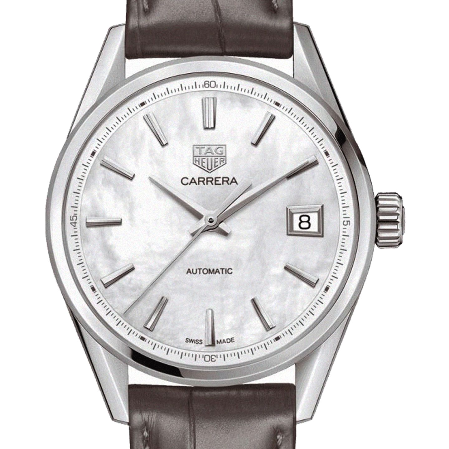 TAG Heuer Carrera Lady WBK2311.FC8258 (2023) - White dial 36 mm Steel case (1/3)