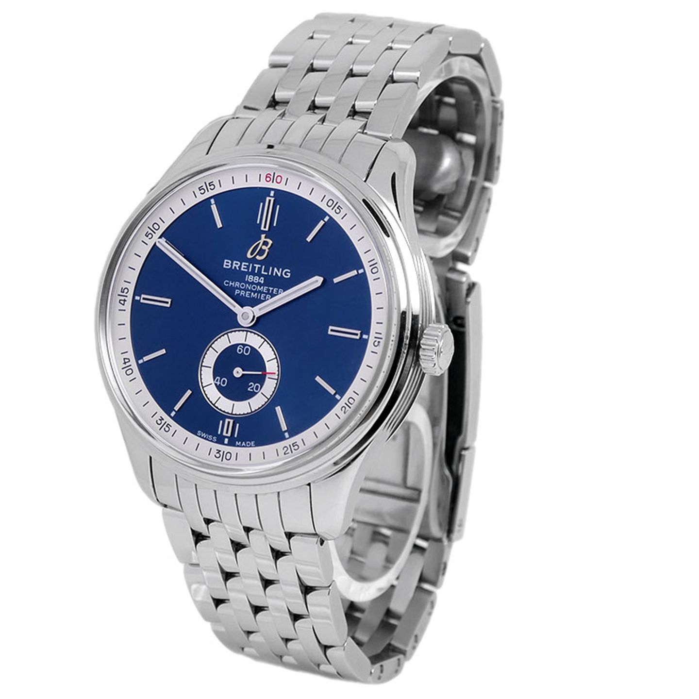 Breitling Premier Automatic 40 A37340351C1A1 (2022) - Blauw wijzerplaat 40mm Staal (2/6)