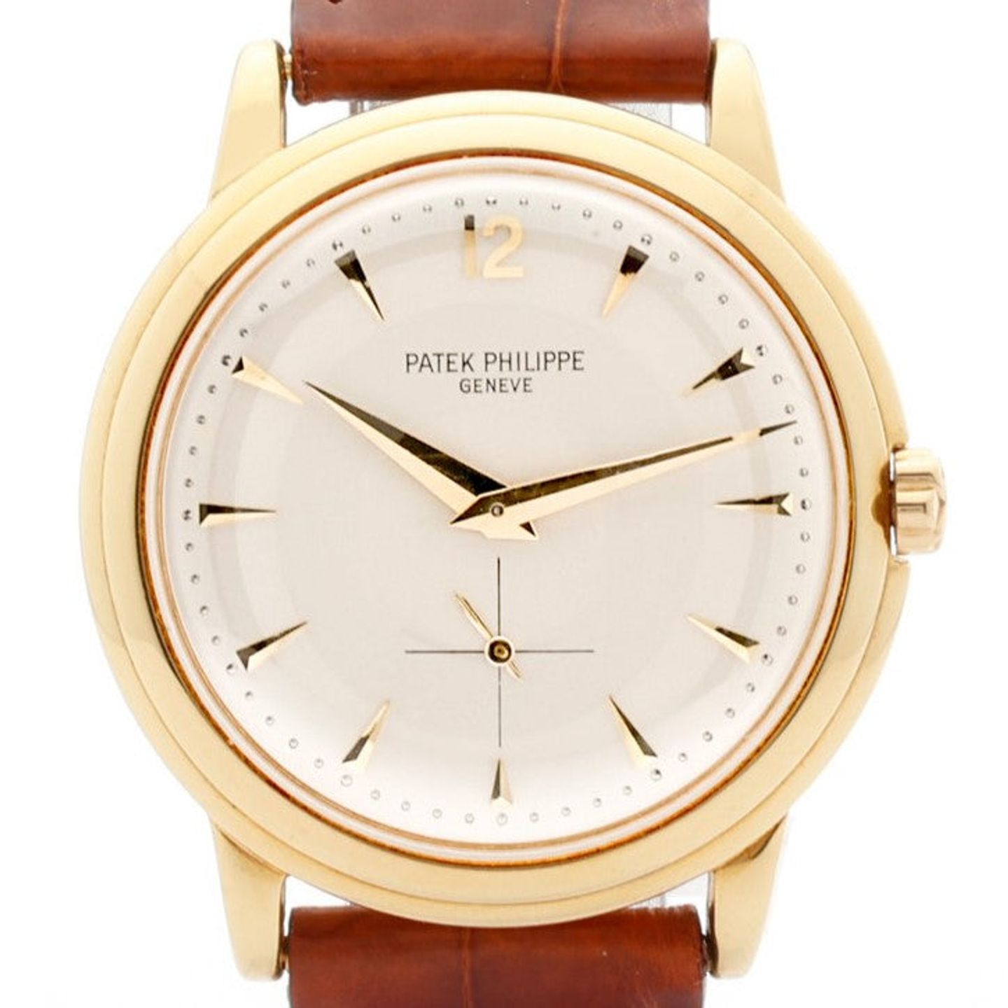 Patek Philippe Calatrava 2552 (1956) - Silver dial 37 mm Yellow Gold case (1/12)