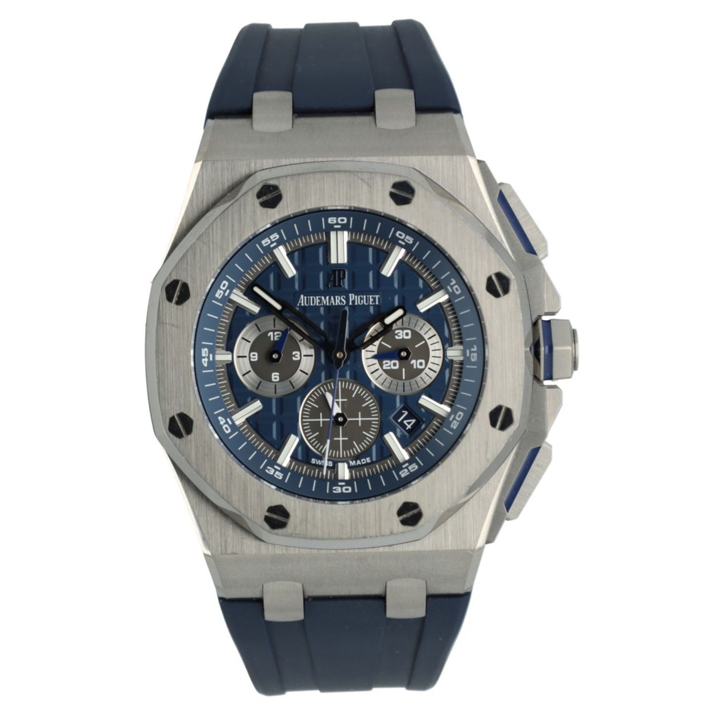 Audemars Piguet Royal Oak Offshore 26480TI.OO.A027CA.01 (2022) - Blauw wijzerplaat 42mm Titanium (2/7)