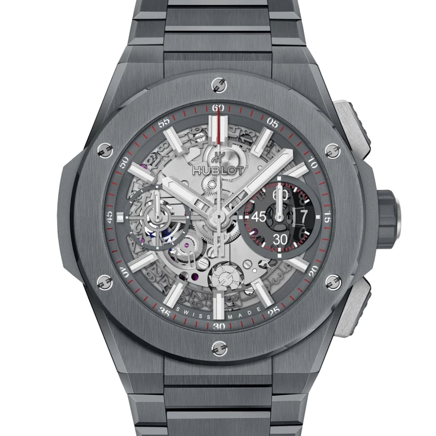 Hublot Big Bang 451.FX.6923.FX (2024) - Transparent dial 42 mm Ceramic case (3/3)