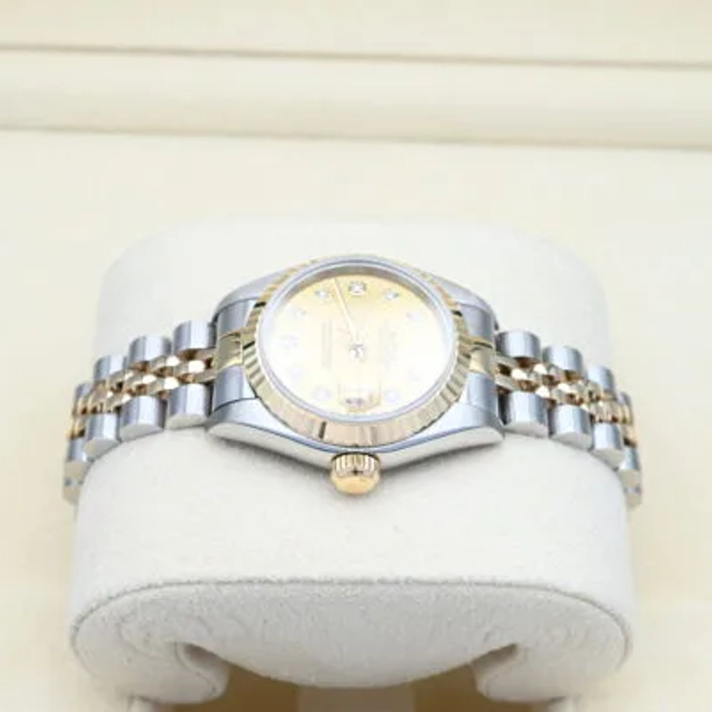 Rolex Lady-Datejust 69173 (1996) - Champagne dial 26 mm Gold/Steel case (4/7)