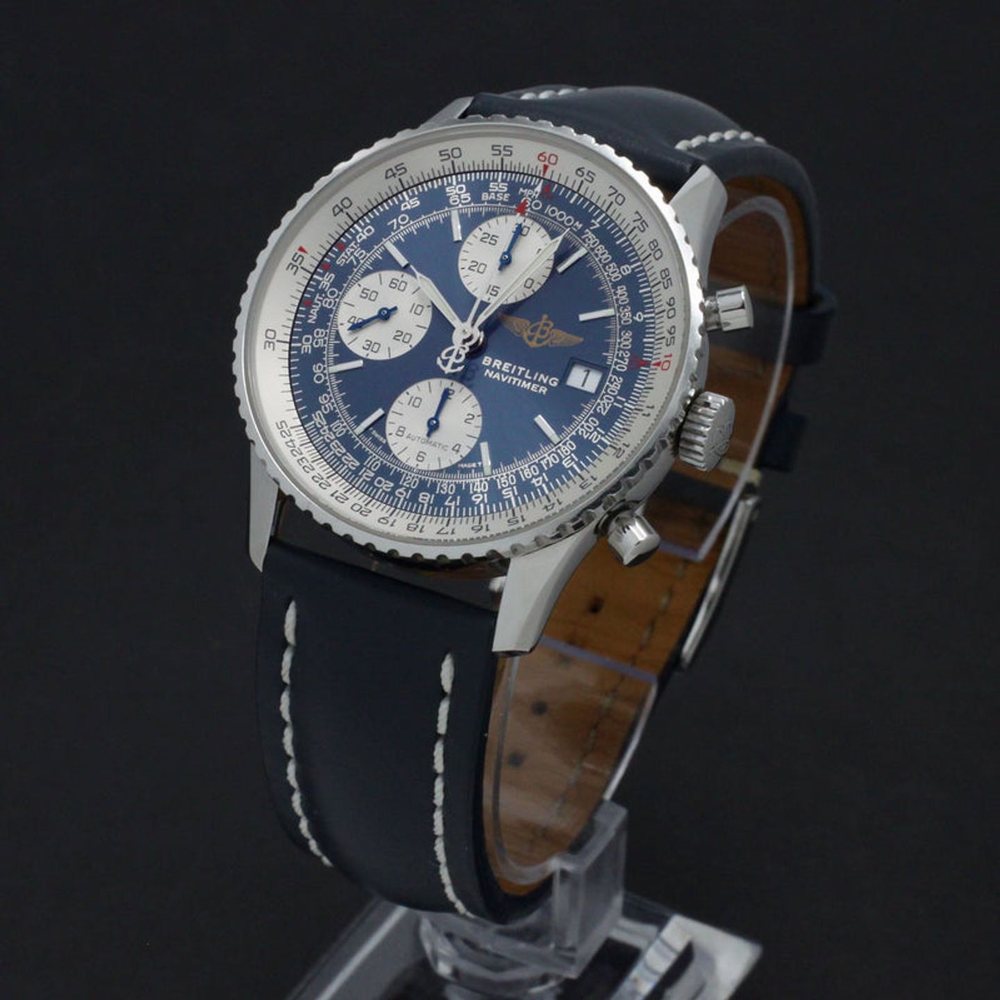 Breitling Old Navitimer A13322 (1999) - Blauw wijzerplaat 41mm Staal (2/7)