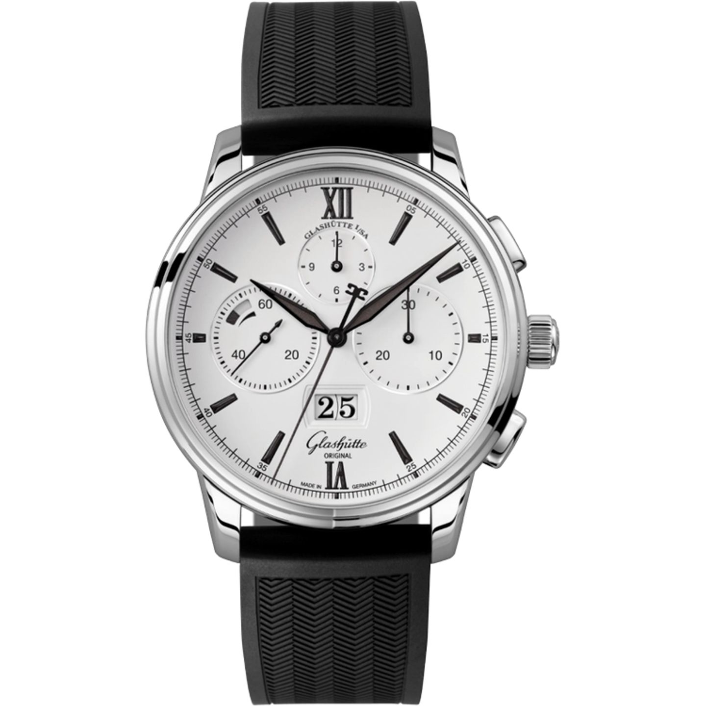 Glashütte Original Senator Chronograph Panorama Date 1-37-01-05-02-33 (2026) - Silver dial 42 mm Steel case (1/1)