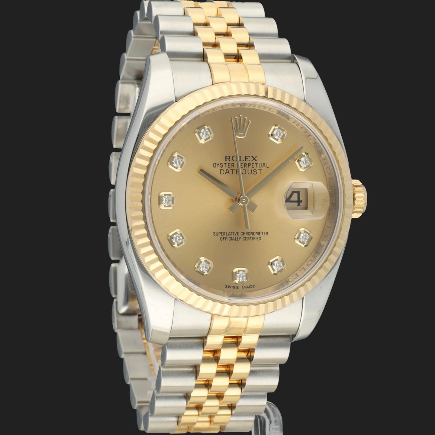 Rolex Datejust 36 116233 (2013) - 36mm Goud/Staal (4/8)