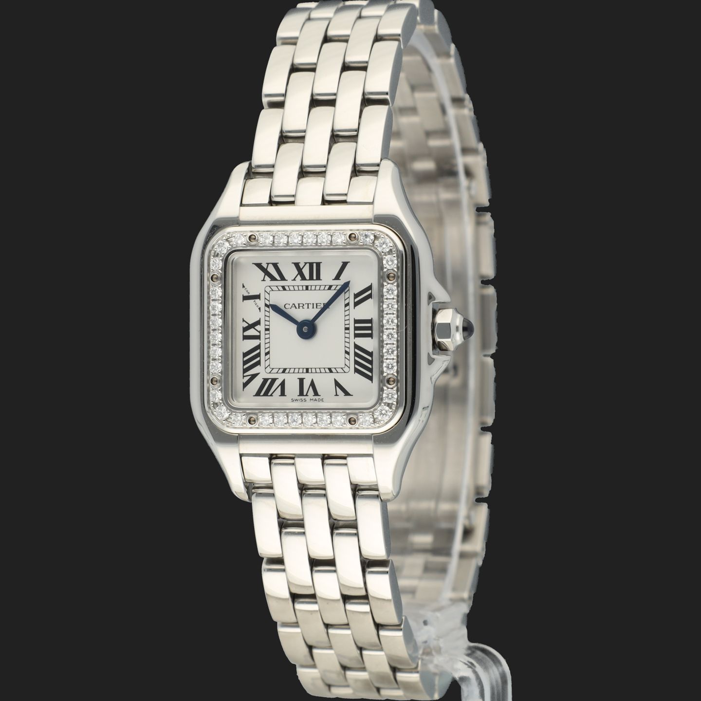 Cartier Panthère W4PN0007 (2024) - White dial 30 mm Steel case (1/8)