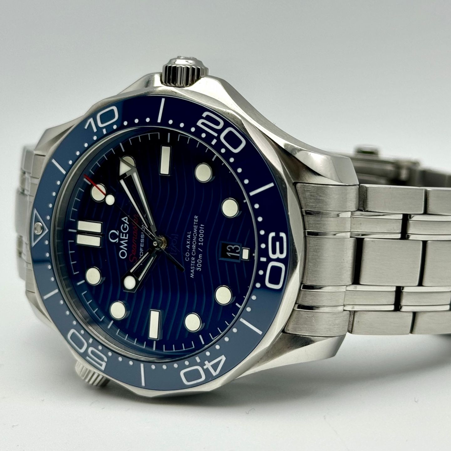 Omega Seamaster Diver 300 M 210.30.42.20.03.001 (2019) - Blauw wijzerplaat 42mm Staal (10/10)