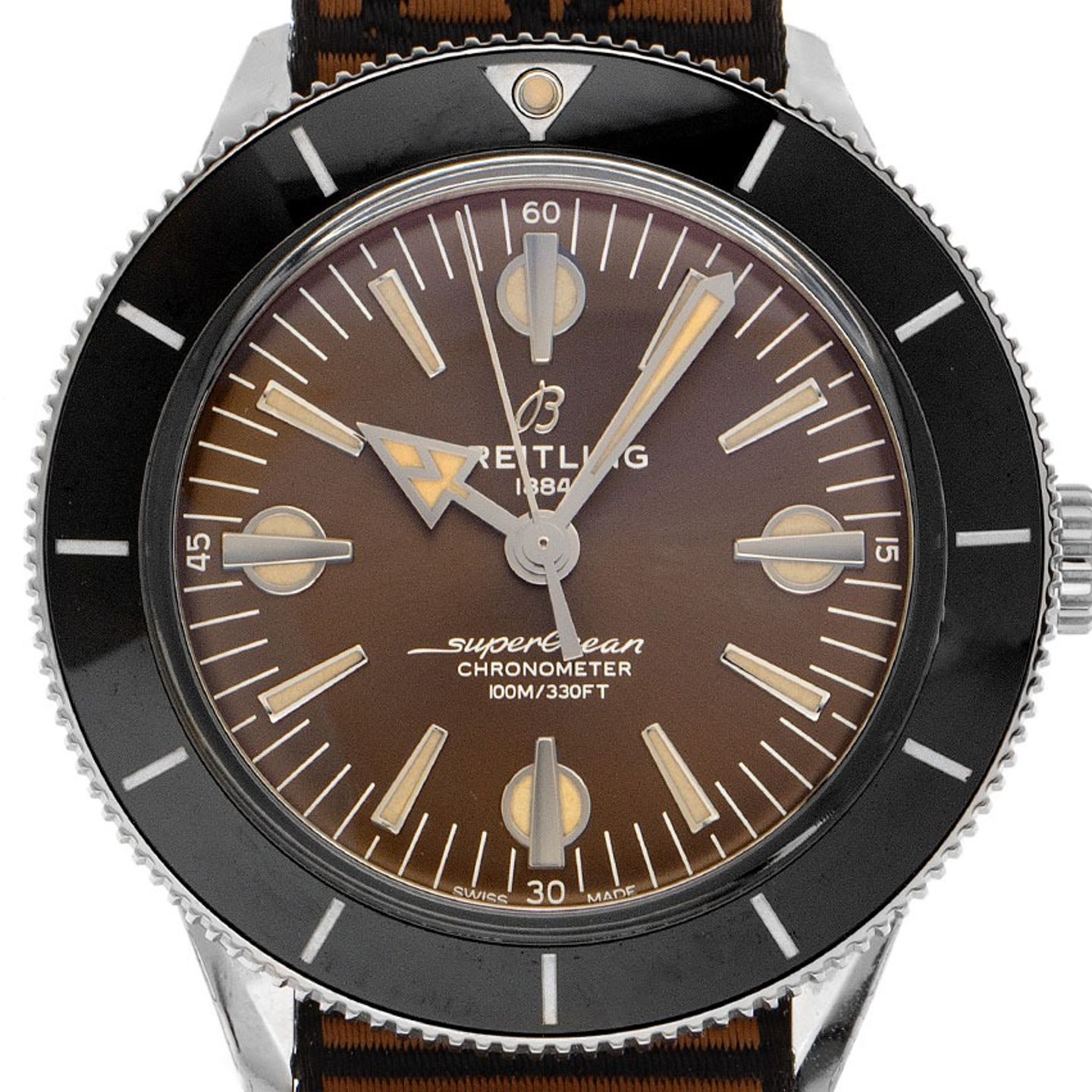 Breitling Superocean Heritage A103703A1Q1W1 (2021) - Bronze dial 42 mm Steel case (1/8)