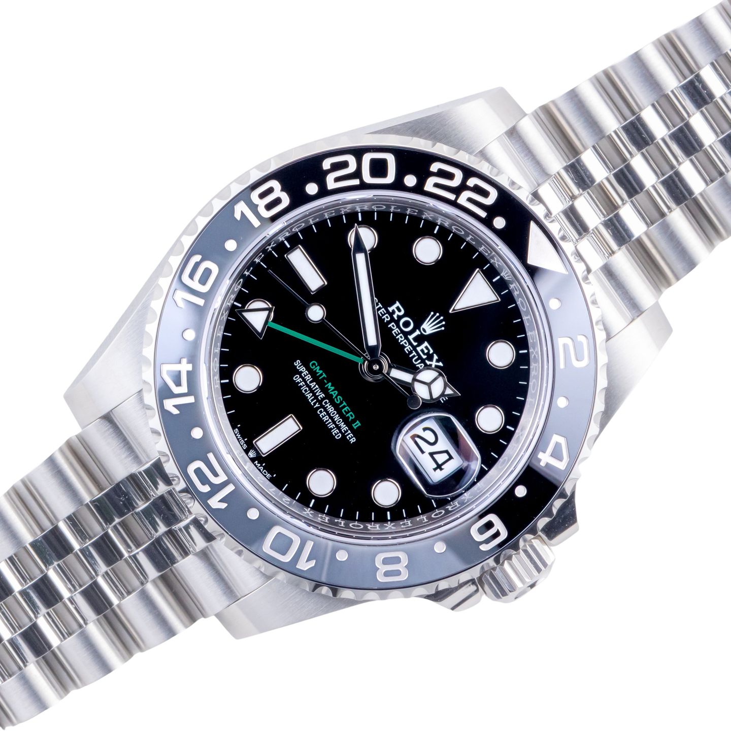 Rolex GMT-Master II 126710GRNR (2025) - Zwart wijzerplaat 40mm Staal (1/8)