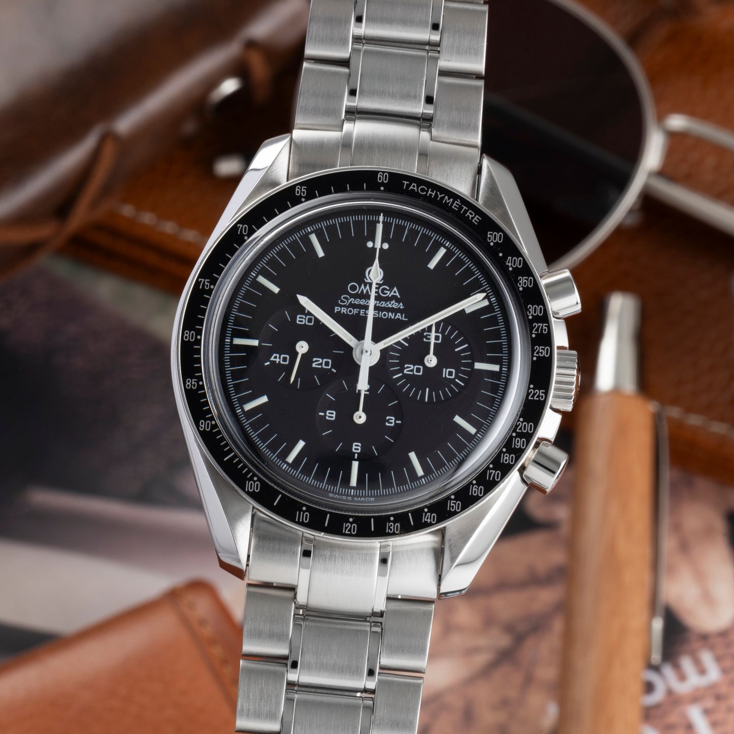 Omega Speedmaster Professional Moonwatch 3570.50.00 (2000) - Black dial 42 mm Steel case (3/8)