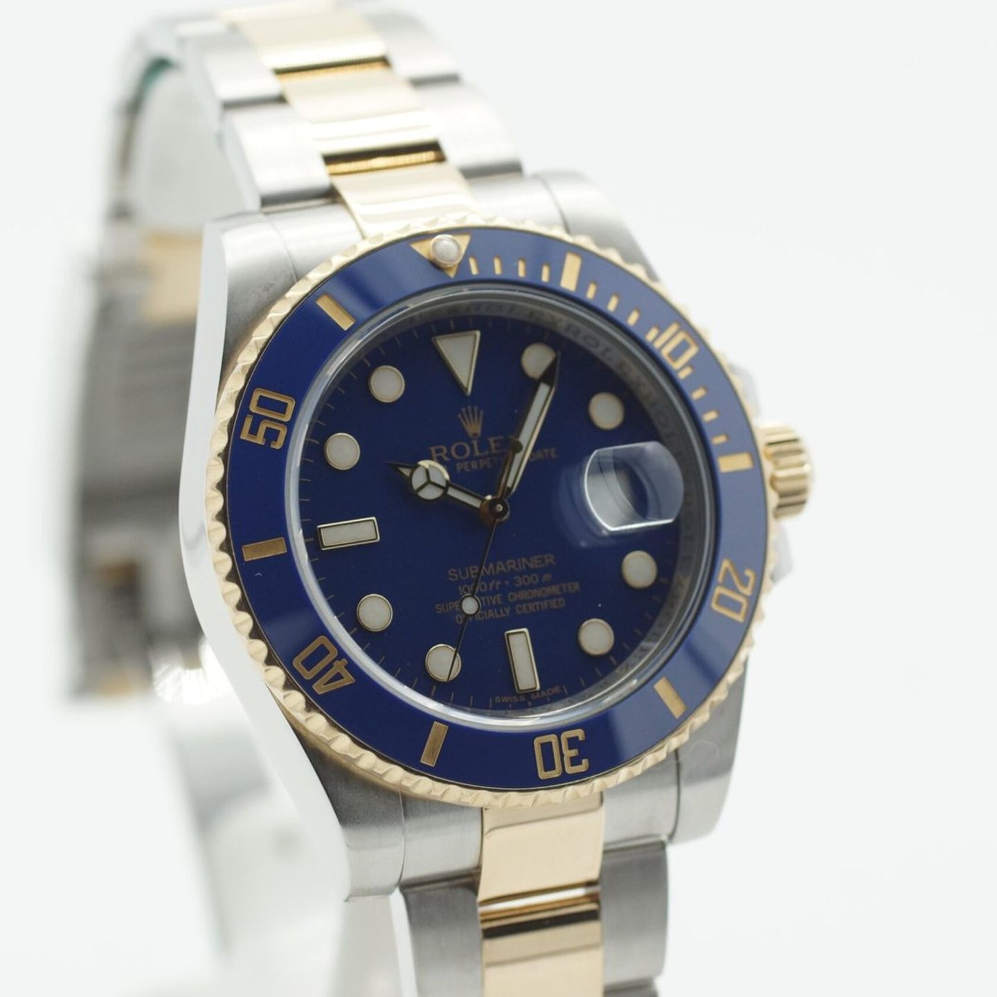 Rolex Submariner Date 116613LB (2013) - Blue dial 40 mm Gold/Steel case (3/8)