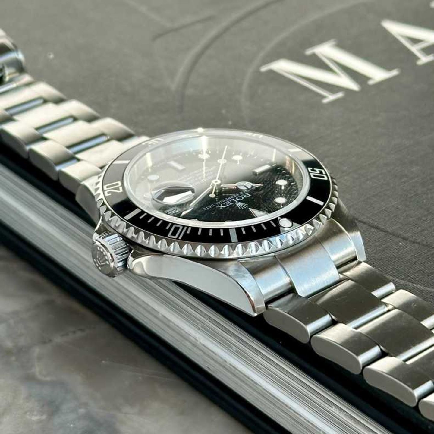 Rolex Submariner Date 16610 T (2007) - Zwart wijzerplaat 40mm Staal (7/8)