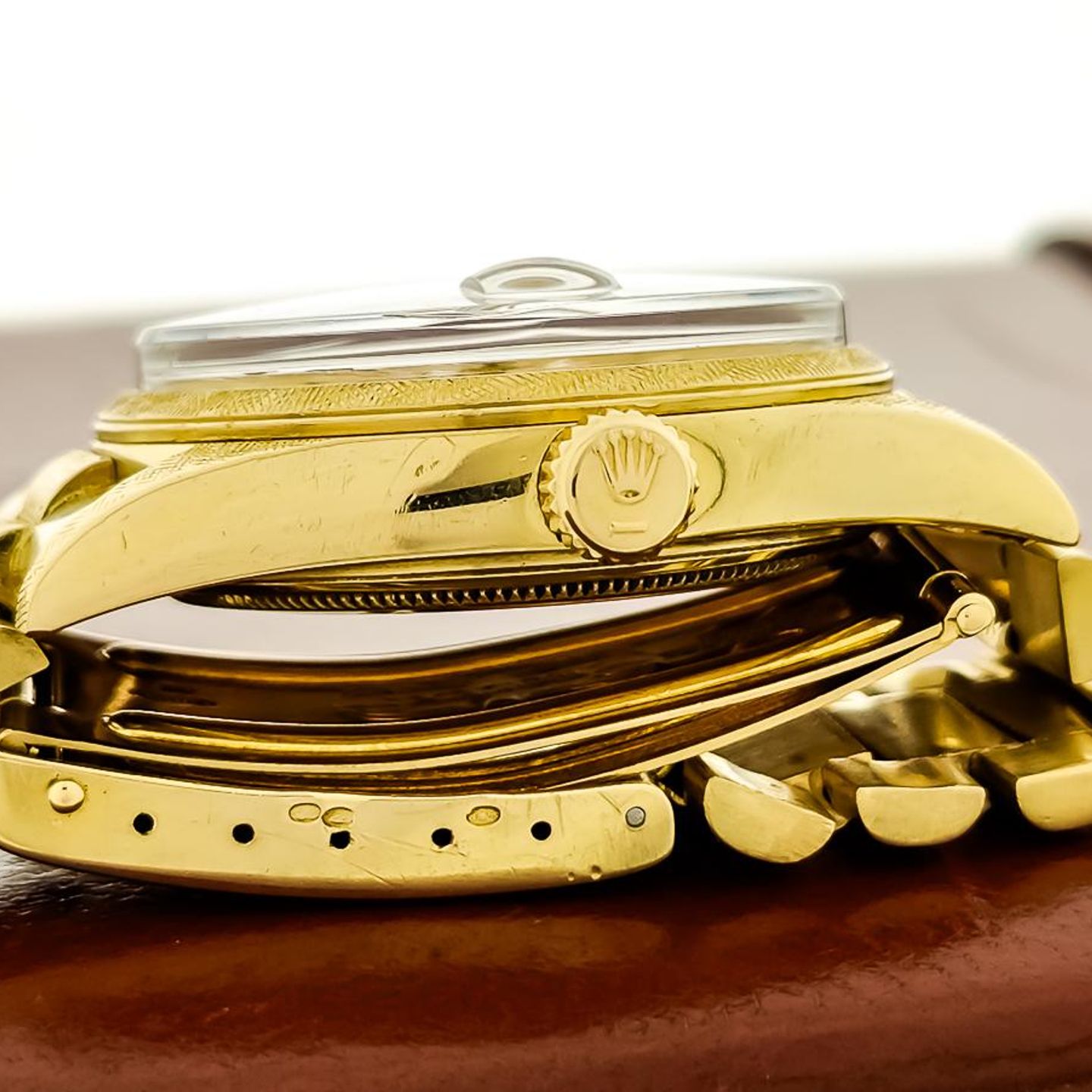 Rolex Day-Date 1806 (1965) - Champagne dial 36 mm Yellow Gold case (3/8)