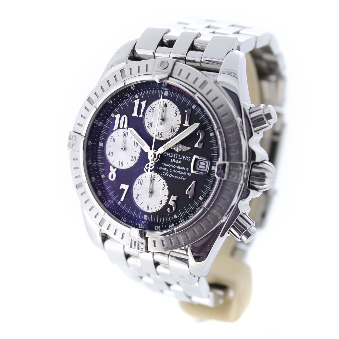 Breitling Chronomat Evolution A13356 (2006) - Zwart wijzerplaat 48mm Staal (3/7)