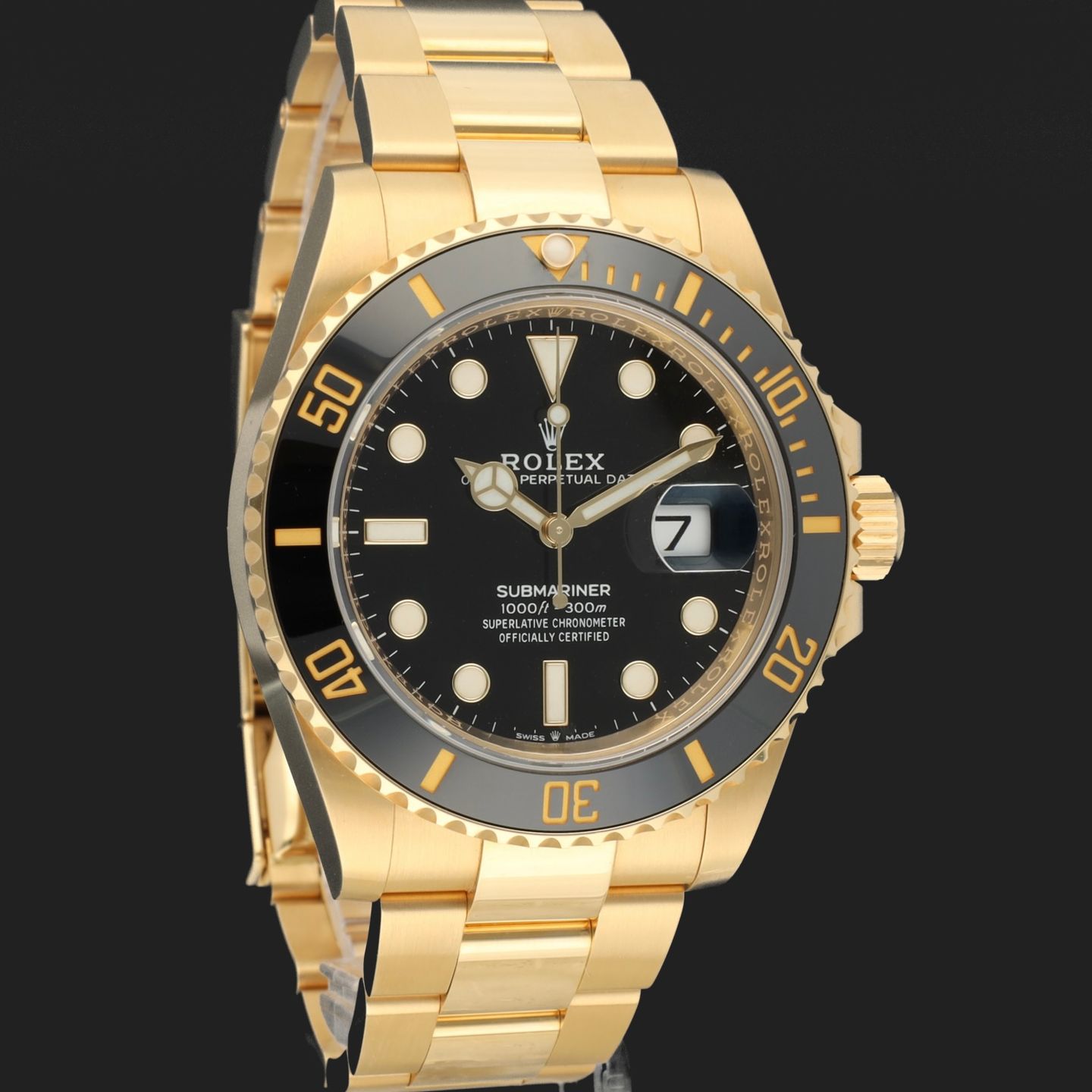 Rolex Submariner Date 126618LN (2022) - Zwart wijzerplaat 41mm Geelgoud (4/8)