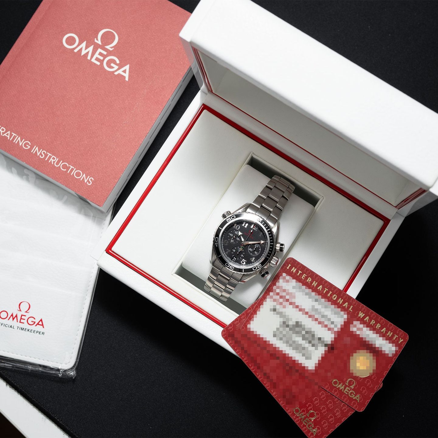 Omega Seamaster Planet Ocean Chronograph 222.30.38.50.01.003 (2016) - Zwart wijzerplaat 38mm Staal (6/6)