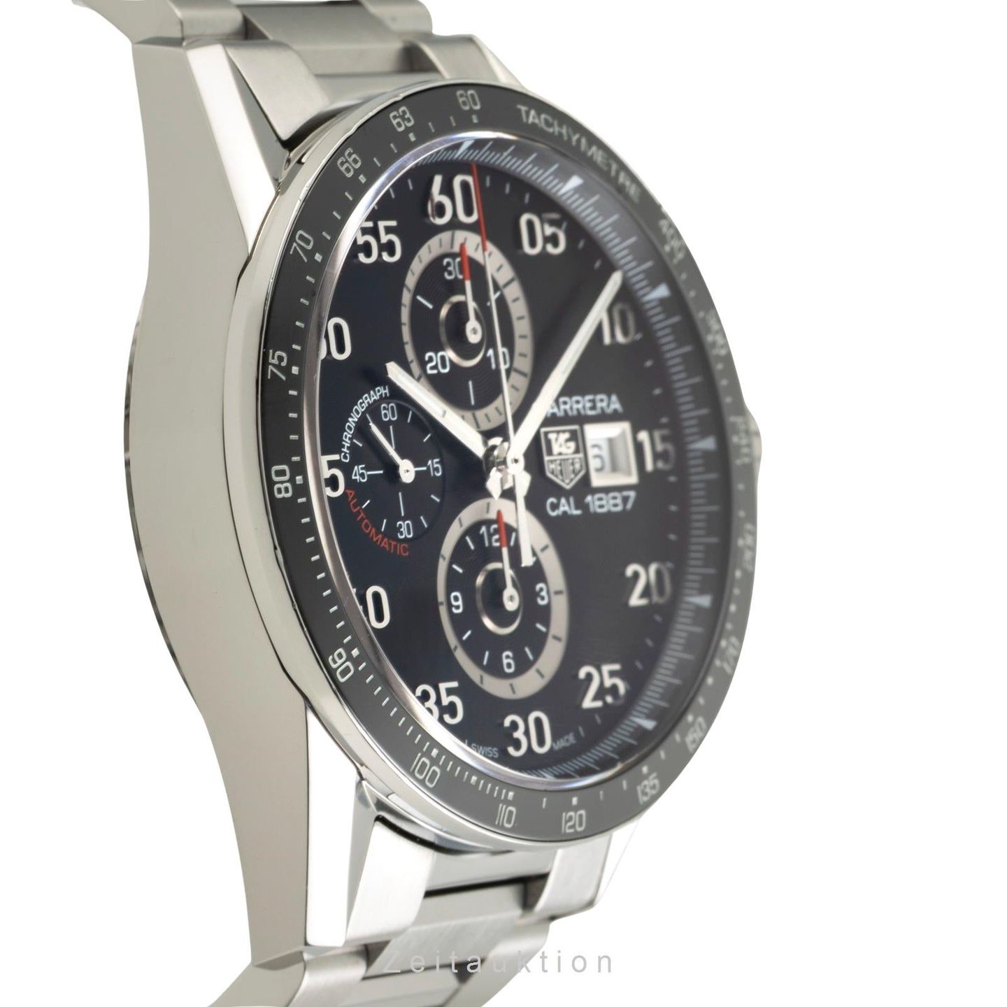 TAG Heuer Carrera Calibre 1887 CAR2A10.BA0799 (Unknown (random serial)) - Black dial 43 mm Steel case (6/8)