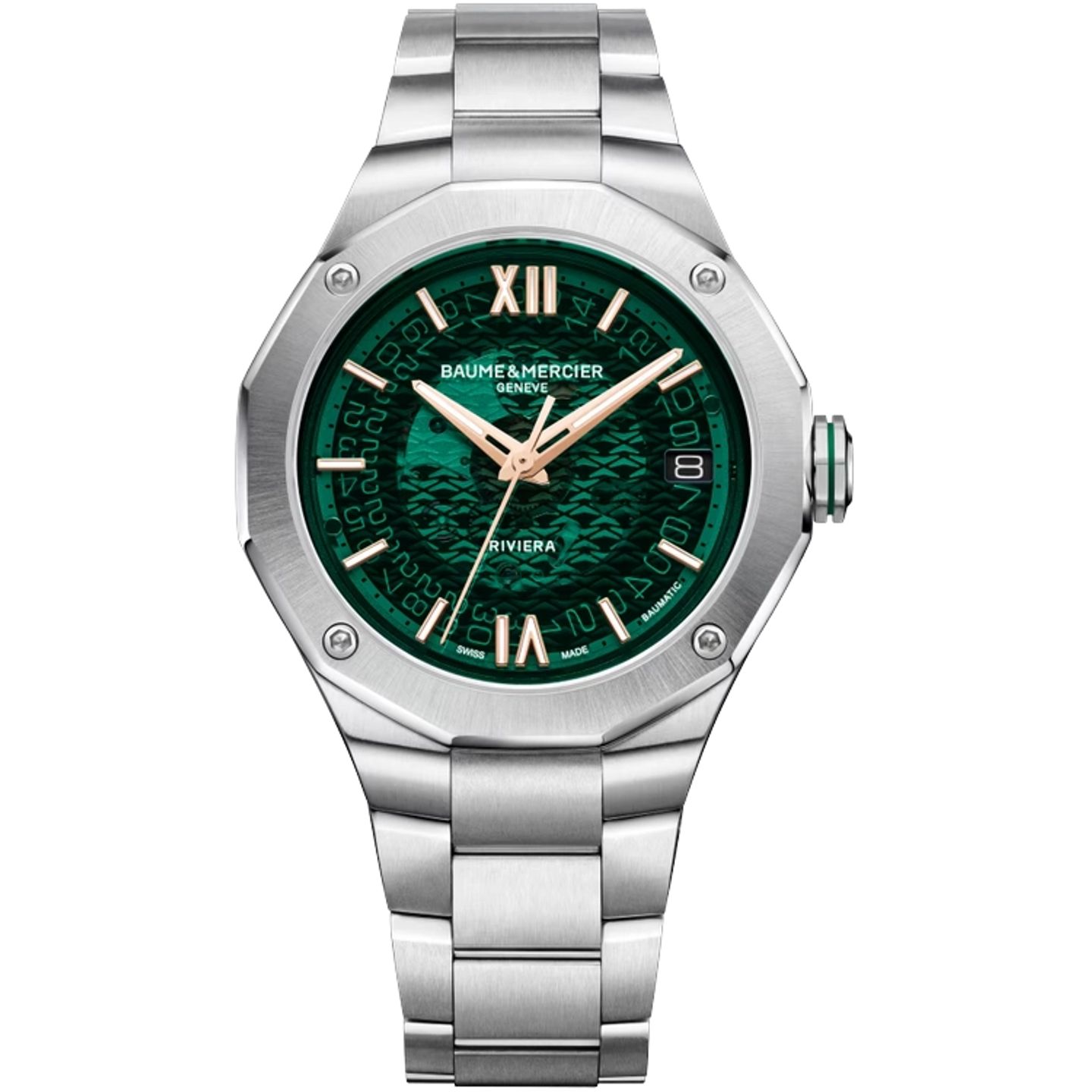 Baume & Mercier Riviera M0A10770 (2026) - Groen wijzerplaat 39mm Staal (1/1)