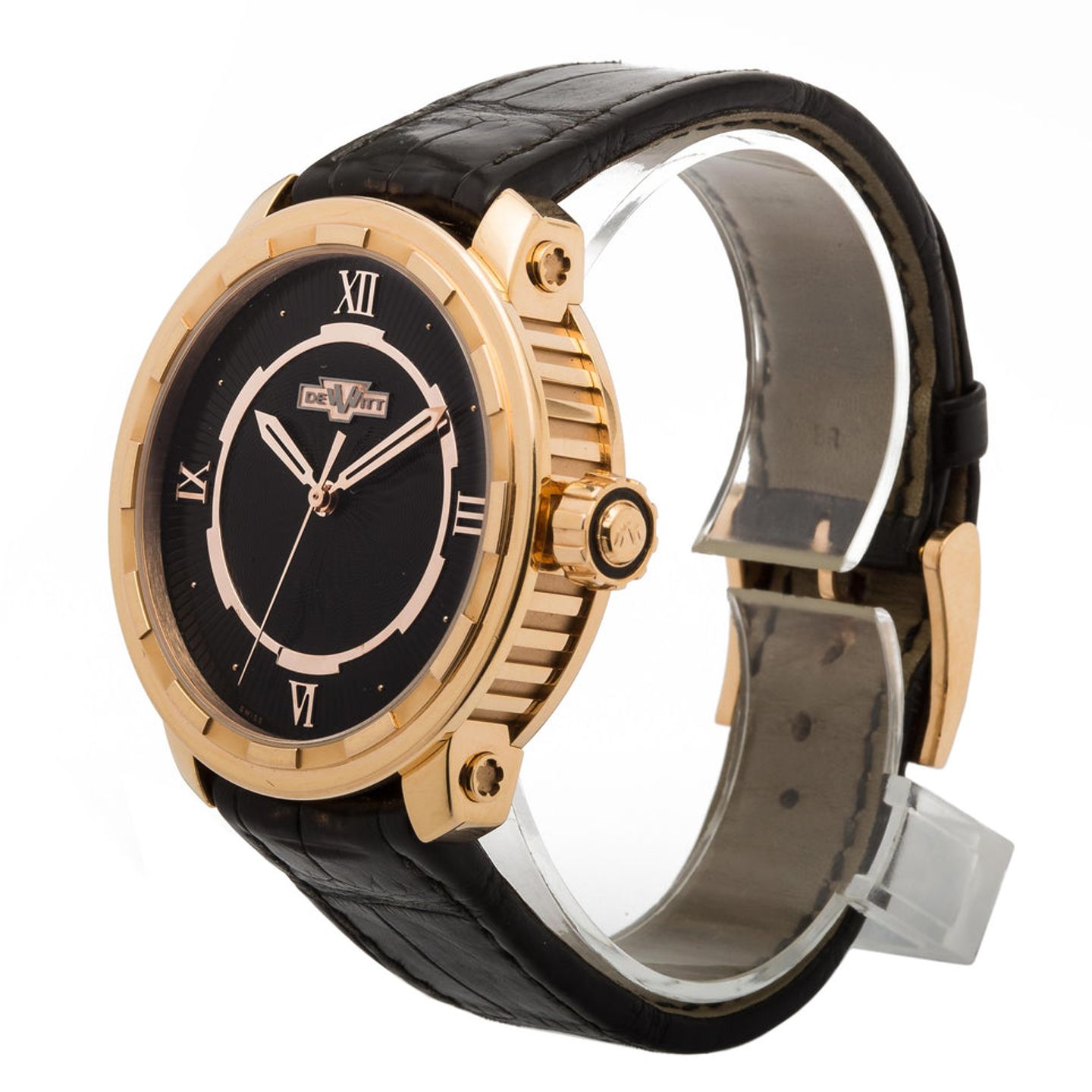 Dewitt Twenty-8-Eight T8.AU.001 (Unknown (random serial)) - Black dial Unknown Rose Gold case (4/5)