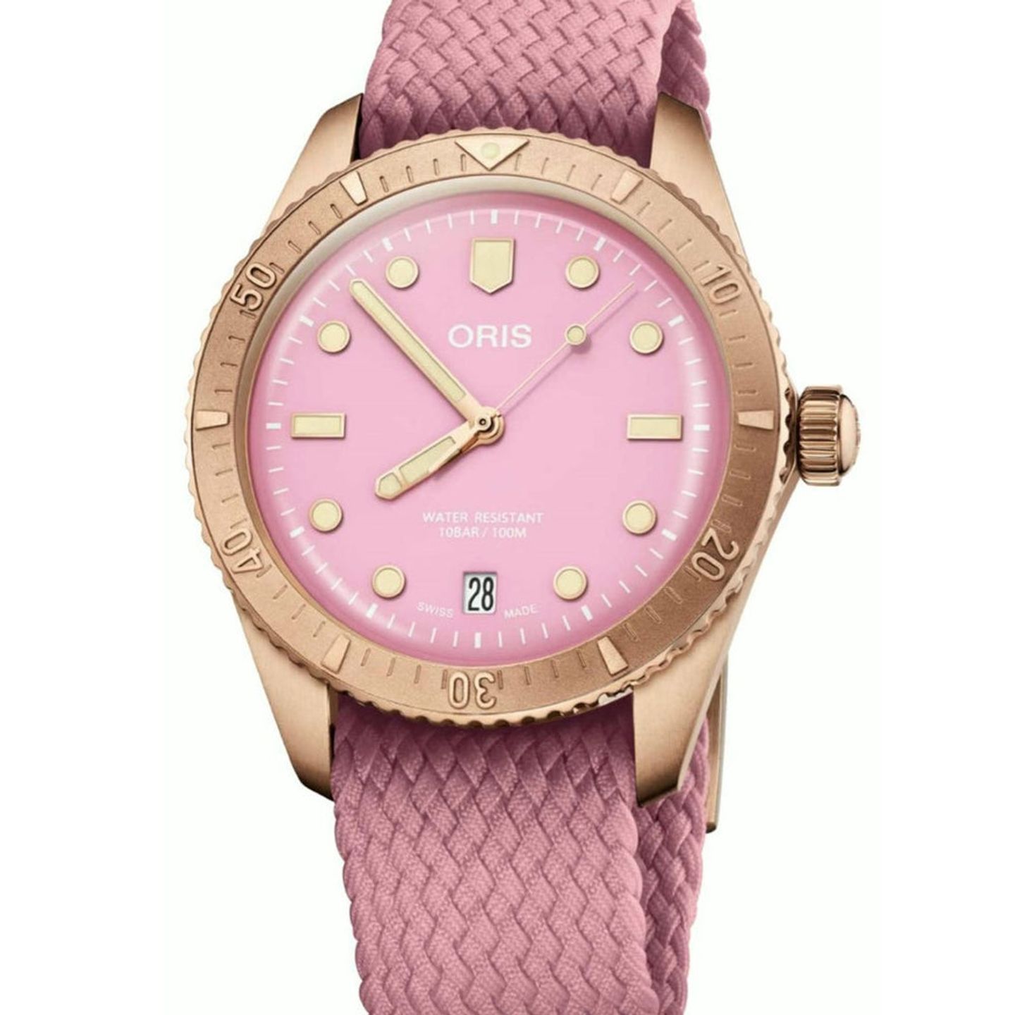 Oris Divers Sixty Five 01 733 7771 3158-07 3 19 04BRS (2026) - Rood wijzerplaat 38mm Brons (1/1)
