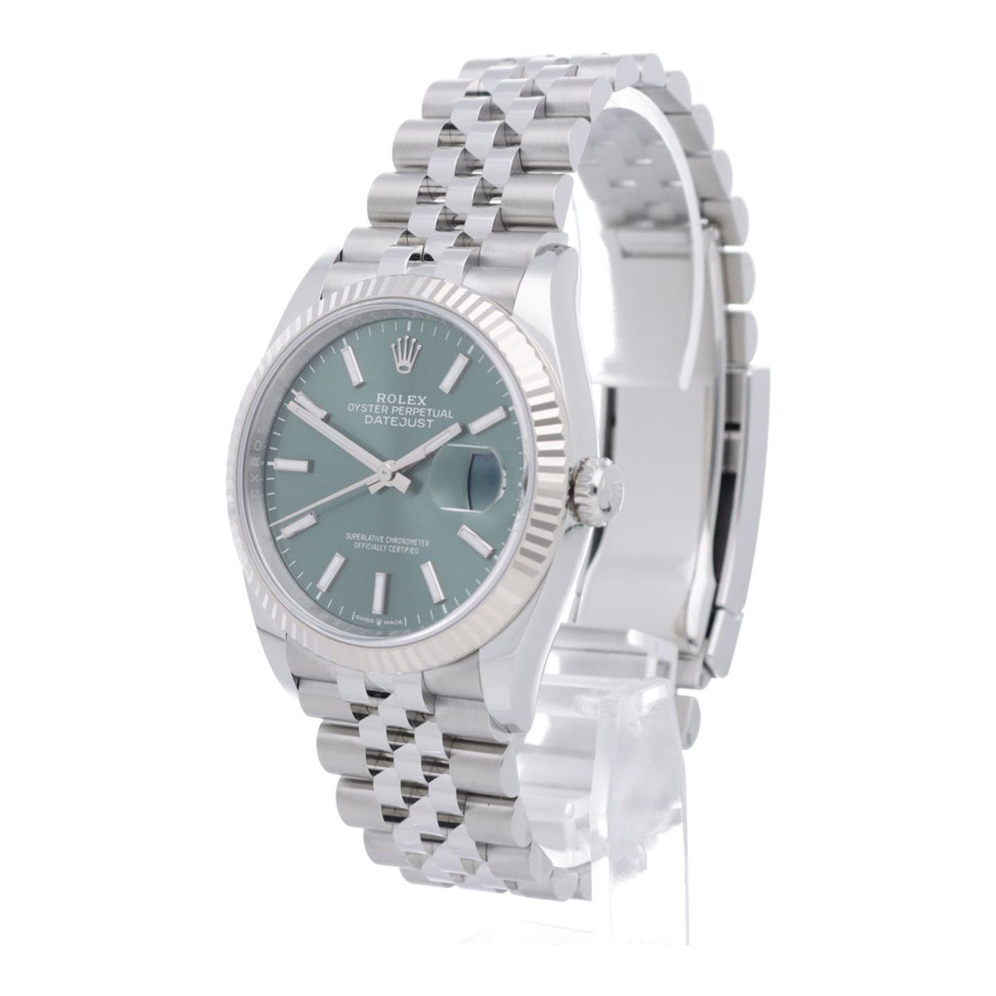 Rolex Datejust 36 126234 (2025) - Groen wijzerplaat 36mm Staal (2/7)
