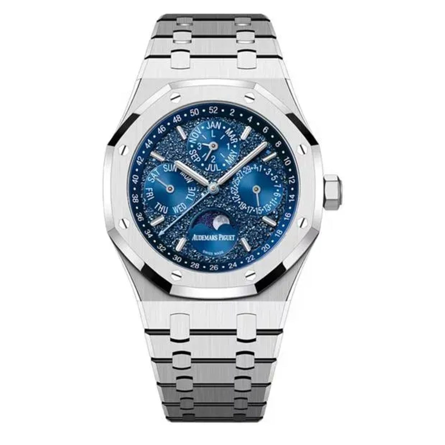 Audemars Piguet Royal Oak Perpetual Calendar 26574BC.OO.1220BC.02 (2024) - Purple dial 41 mm White Gold case (1/6)