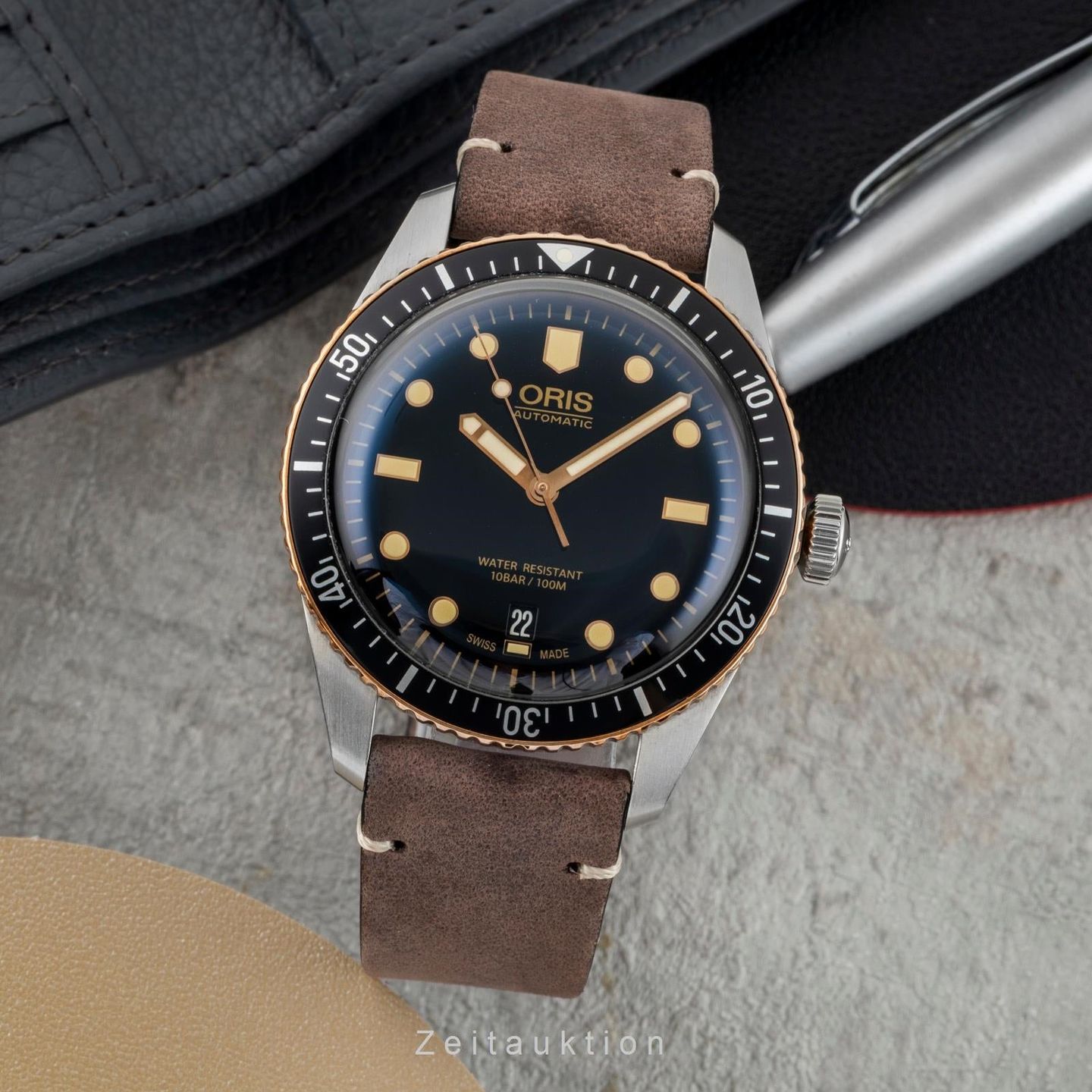 Oris Divers Sixty Five 01 733 7707 4354-07 5 20 55 (Onbekend (willekeurig serienummer)) - Zwart wijzerplaat 40mm Staal (3/8)