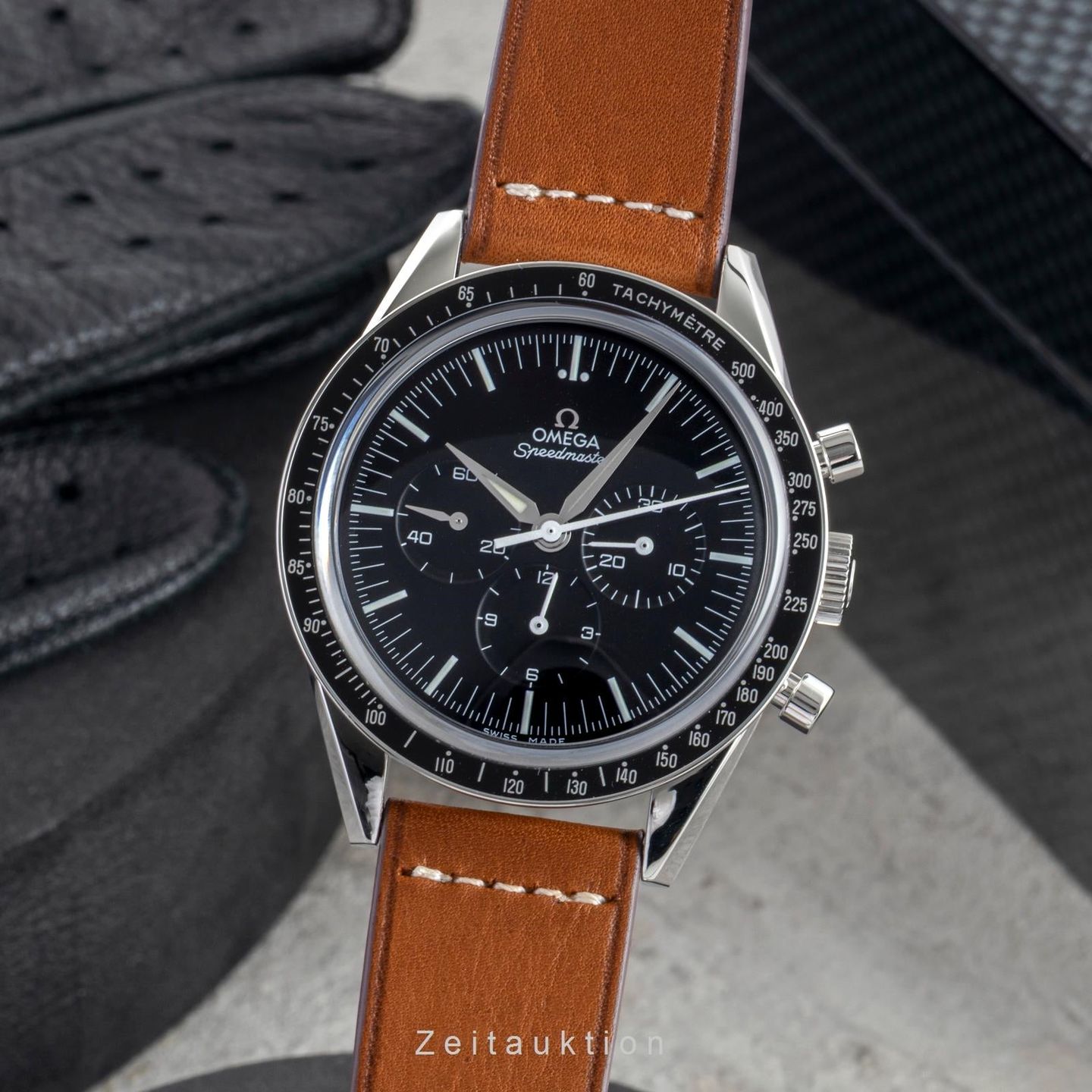 Omega Speedmaster Professional Moonwatch 311.32.40.30.01.001 (Onbekend (willekeurig serienummer)) - Zwart wijzerplaat 40mm Staal (1/8)