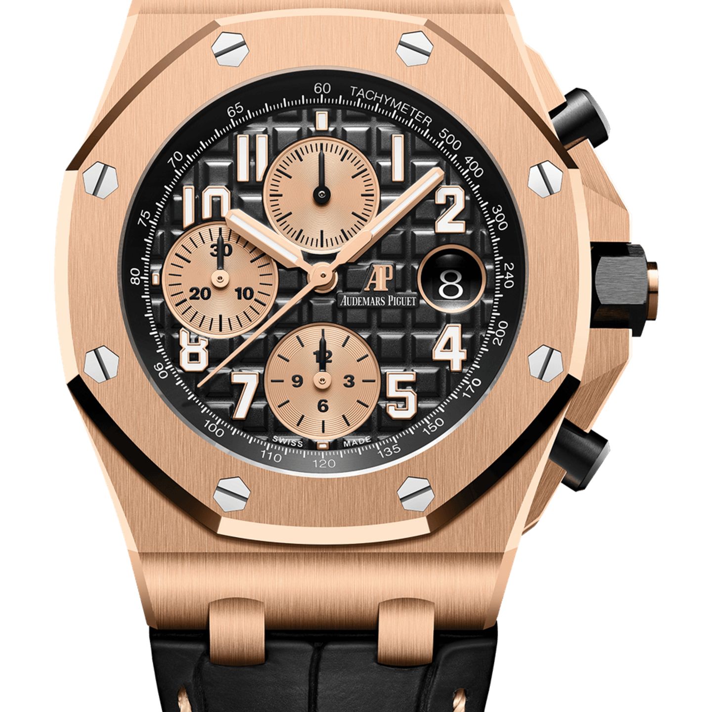 Audemars Piguet Royal Oak Offshore Chronograph 26470OR.OO.A002CR.02 (2025) - Black dial 42 mm Rose Gold case (1/1)