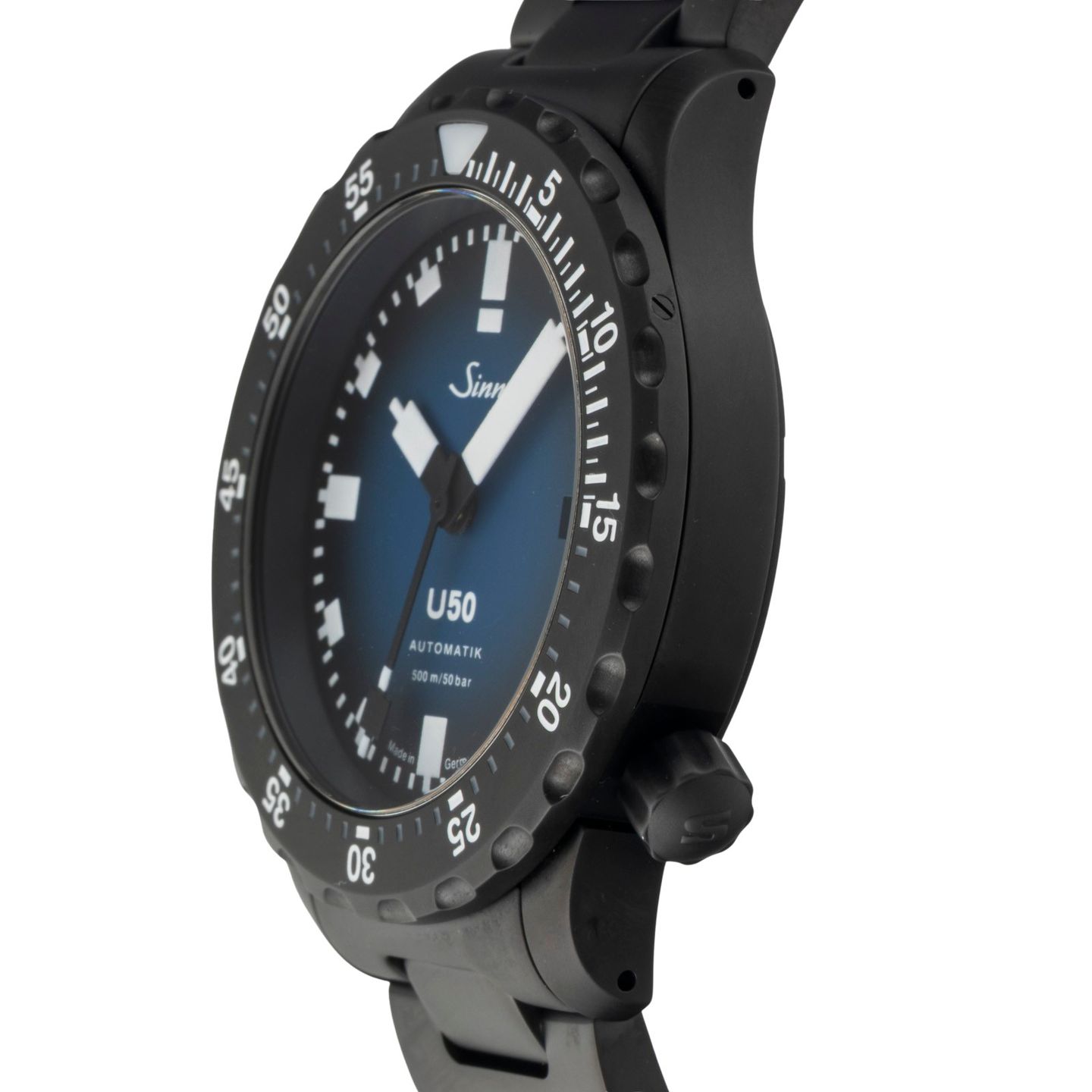 Sinn U50 1050.0202 (Onbekend (willekeurig serienummer)) - Blauw wijzerplaat 41mm Staal (6/8)