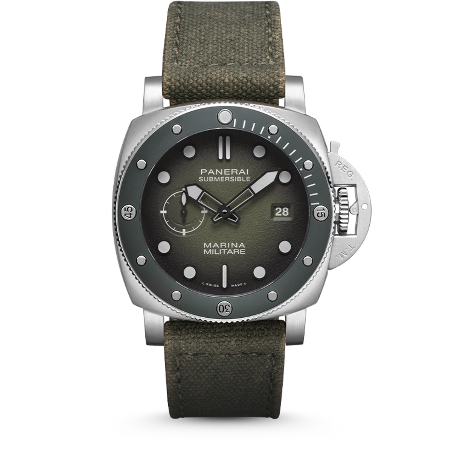 Panerai Submersible PAM01697 (2026) - Groen wijzerplaat 44mm Staal (1/1)