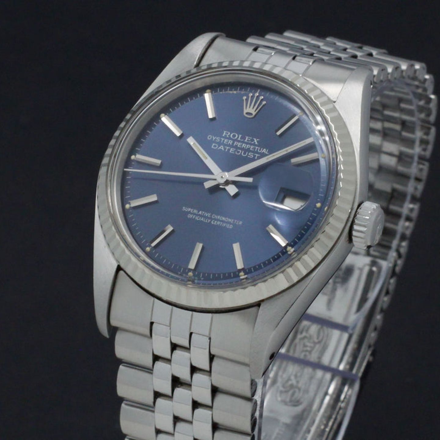 Rolex Datejust 1601 (1975) - Blue dial 36 mm Steel case (6/7)