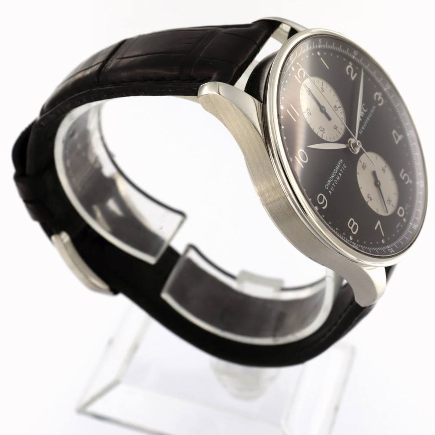 IWC Portuguese Chronograph IW371404 (2019) - Black dial 41 mm Steel case (3/6)