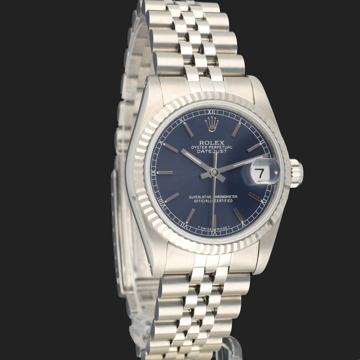 Rolex Datejust 31 68274 (1987) - Blue dial 31 mm Steel case (4/8)