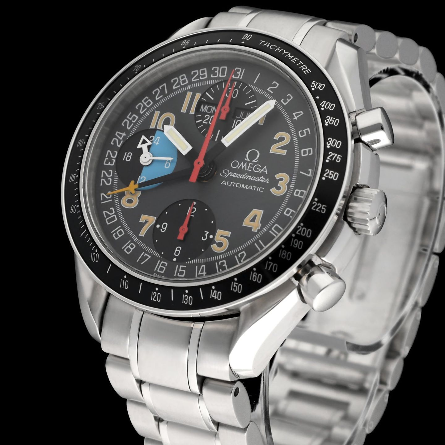 Omega Speedmaster Day Date 3520.53.00 (1998) - Grey dial 39 mm Steel case (7/8)