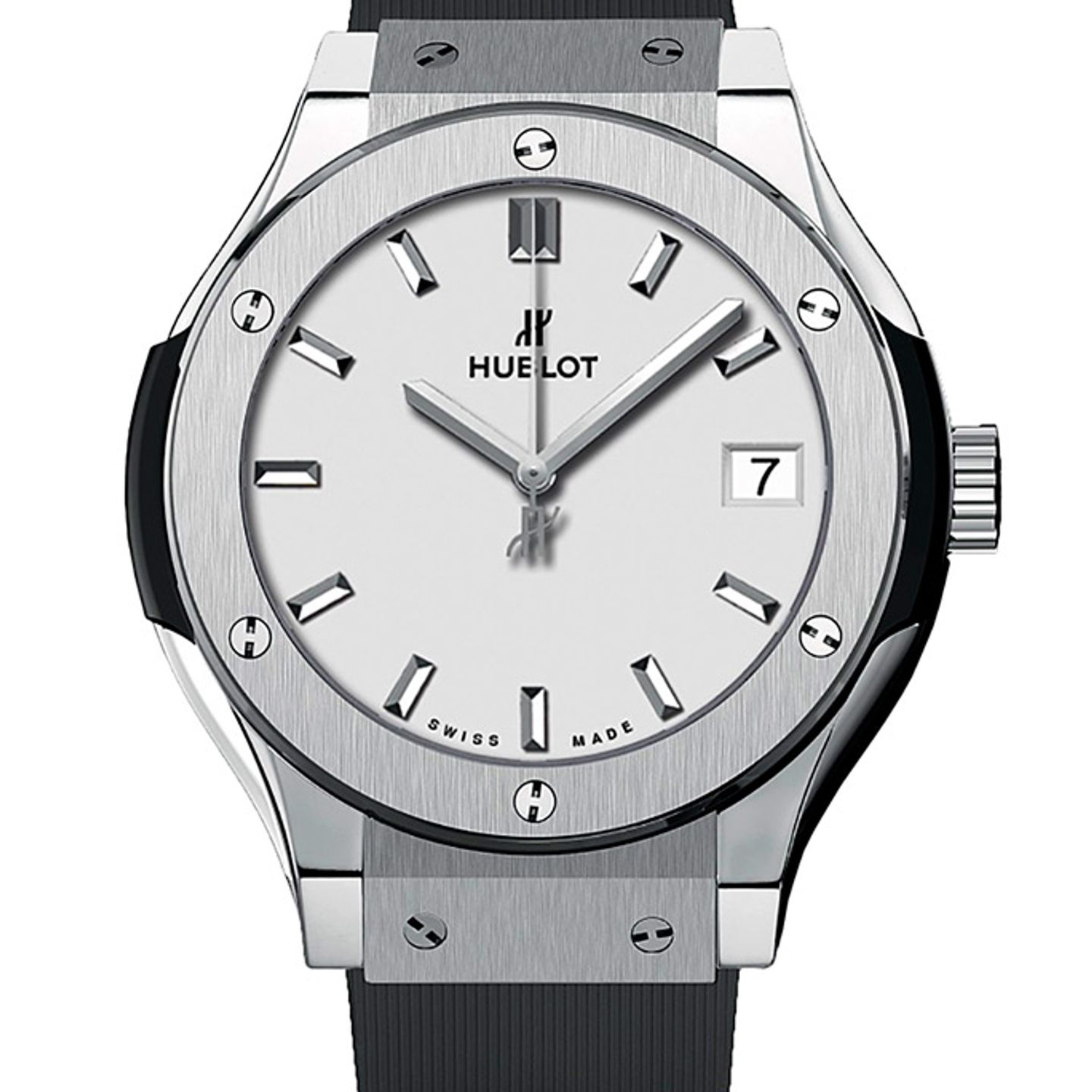Hublot Classic Fusion Quartz 581.NX.2611.RX (2022) - White dial 33 mm Titanium case (1/1)