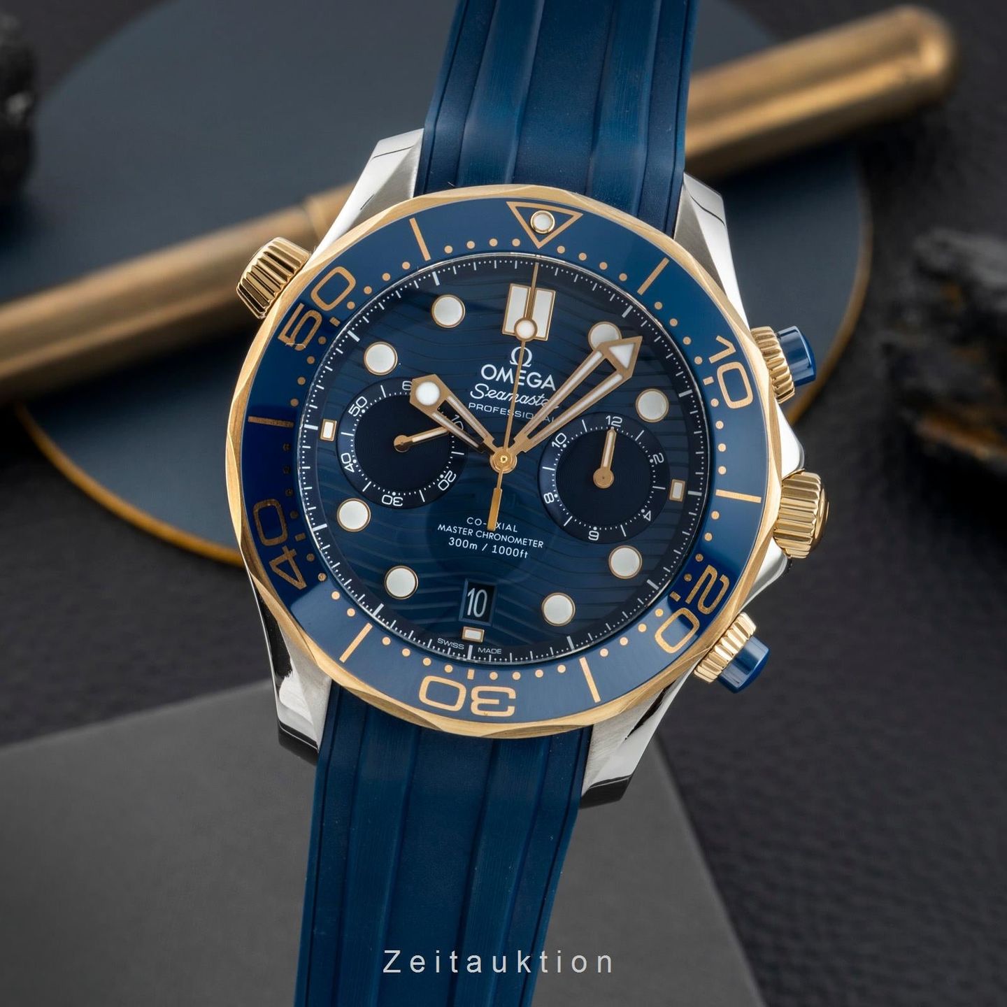 Omega Seamaster Diver 300 M 210.22.44.51.03.001 (Unknown (random serial)) - Blue dial 44 mm Steel case (1/8)