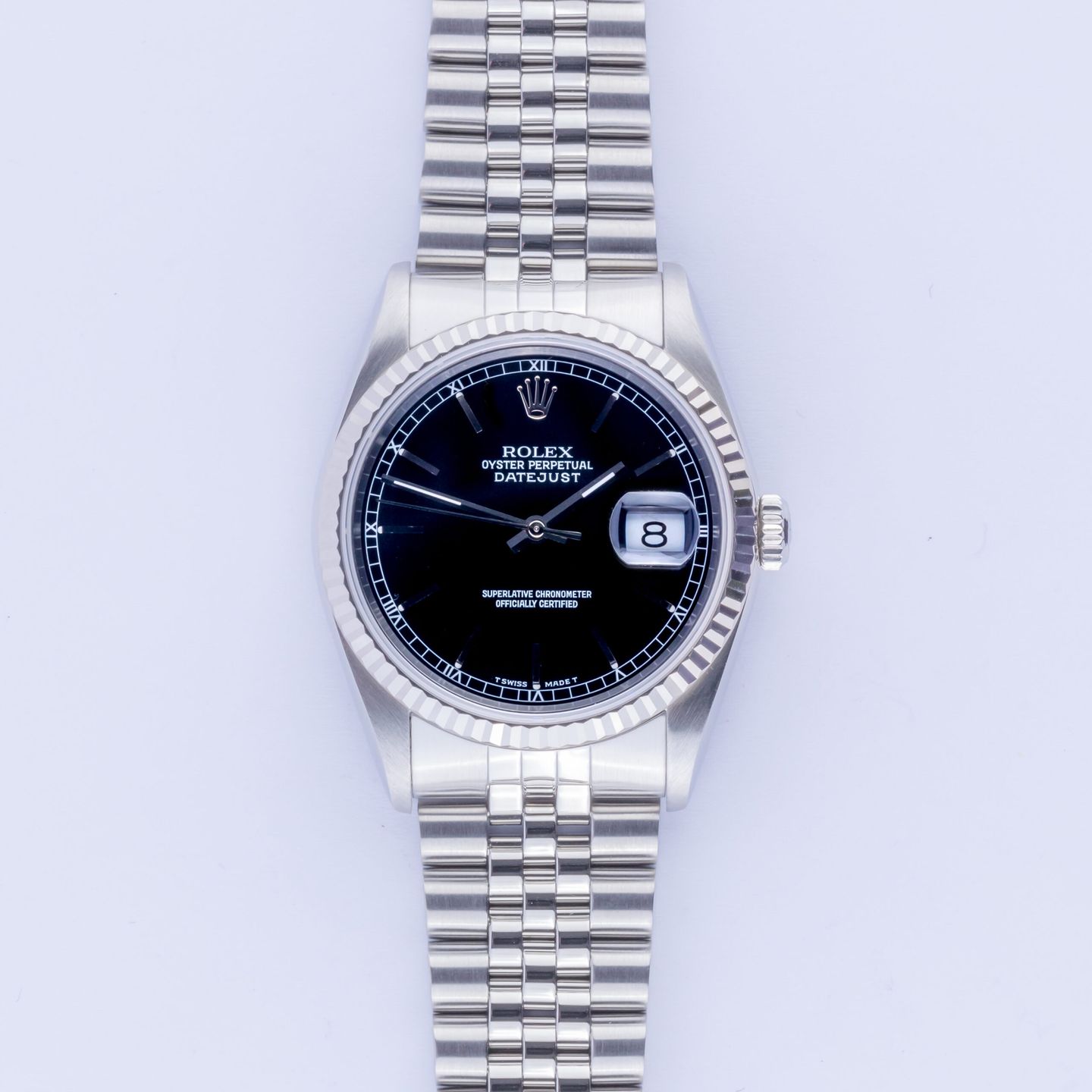 Rolex Datejust 36 16234 (1991) - Zwart wijzerplaat 36mm Staal (3/8)