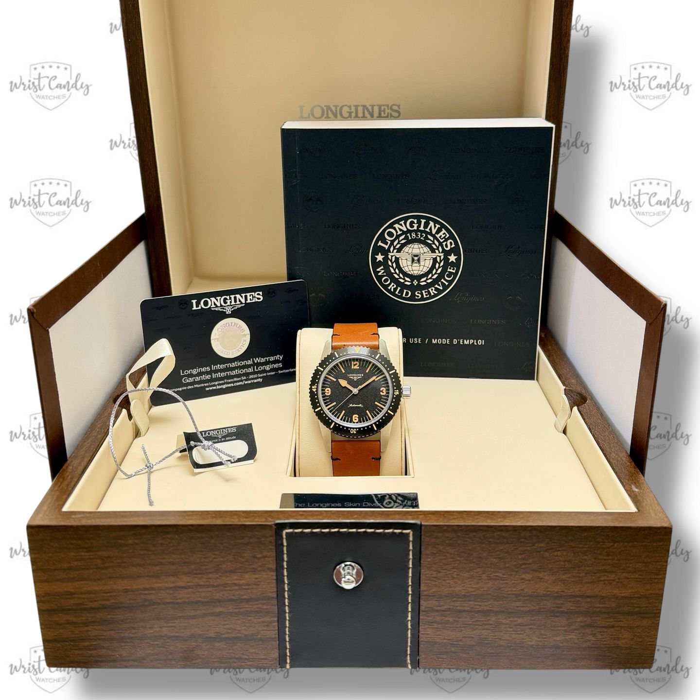 Longines Skin Diver L2.822.4.56.2 (2024) - Zwart wijzerplaat 42mm Staal (8/8)