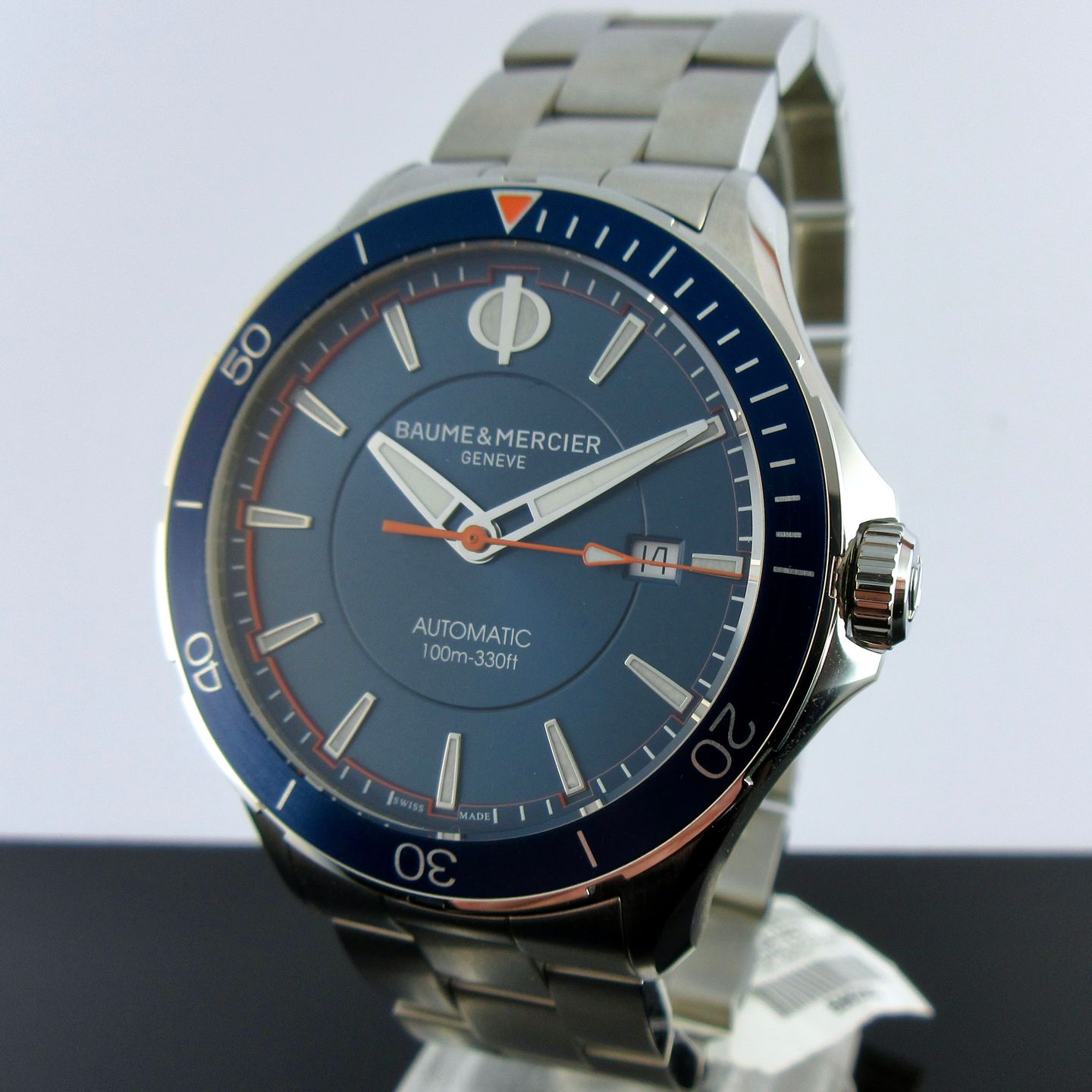 Baume & Mercier Clifton M0A10378 (2026) - Blauw wijzerplaat 42mm Staal (2/8)