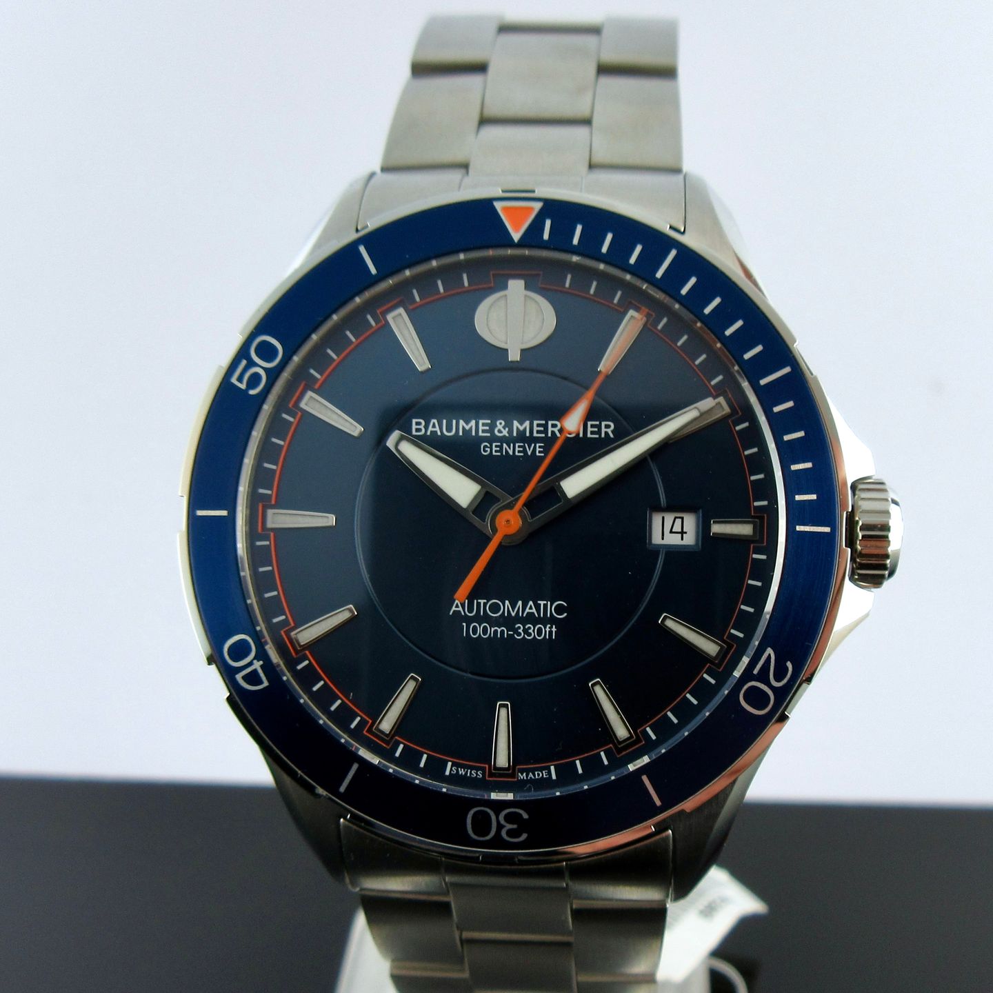 Baume & Mercier Clifton M0A10378 (2026) - Blauw wijzerplaat 42mm Staal (1/8)