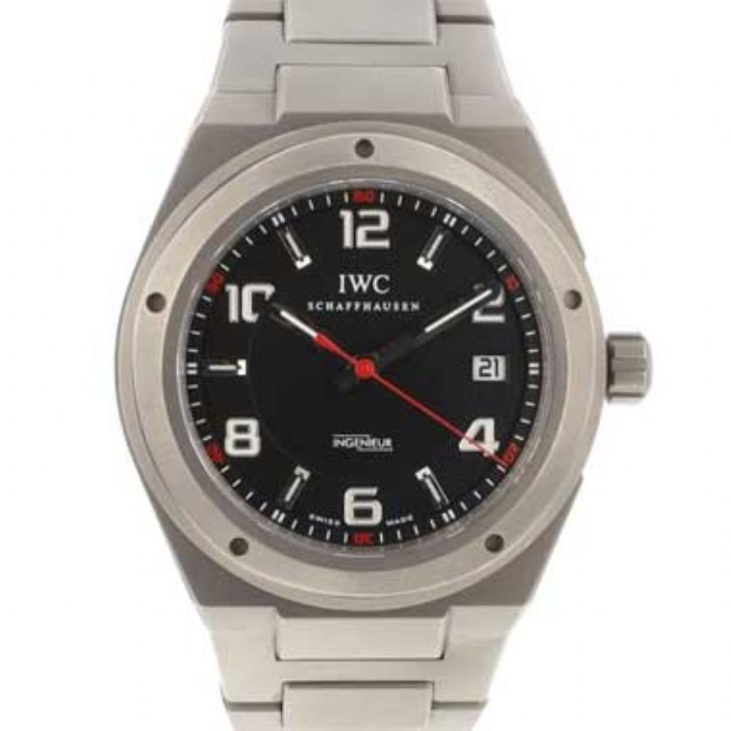 IWC Ingenieur AMG IW322702 (Unknown (random serial)) - Black dial 43 mm Titanium case (2/8)