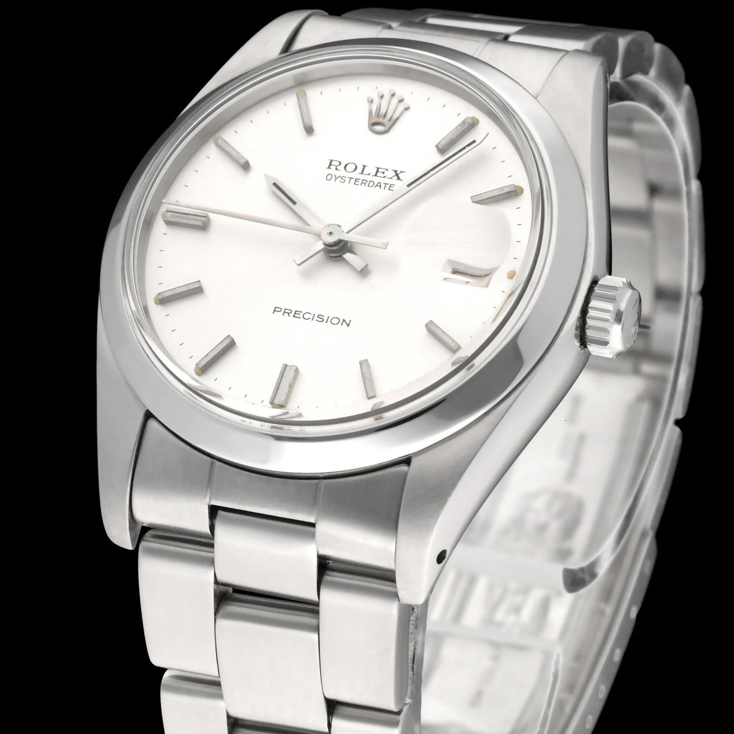 Rolex Oyster Precision 6694 (1978) - Silver dial 34 mm Steel case (6/7)