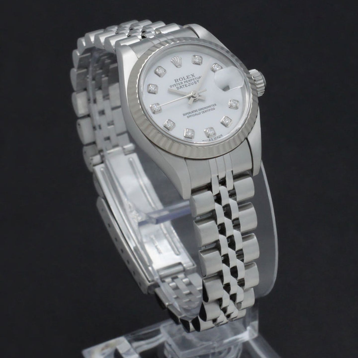 Rolex Lady-Datejust 79174 (2002) - White dial 26 mm Steel case (4/7)