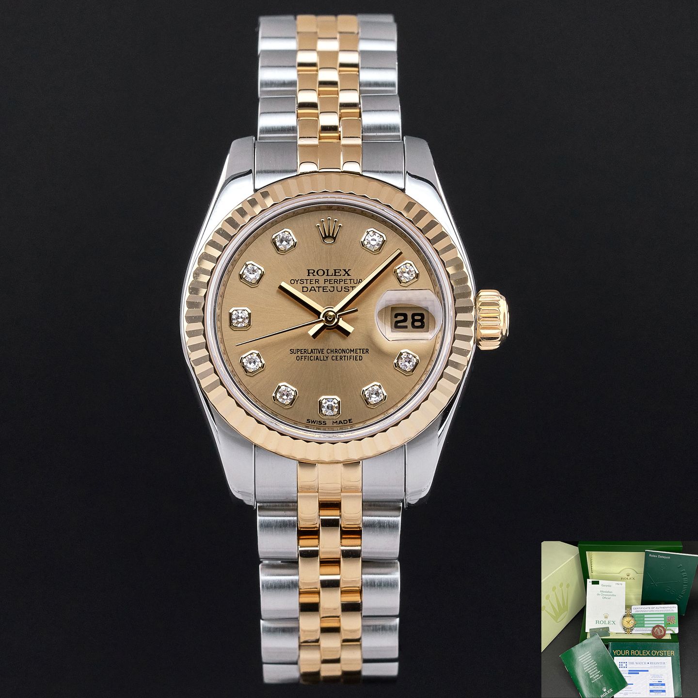 Rolex Lady-Datejust 179173 (2006) - 26 mm Gold/Steel case (1/8)