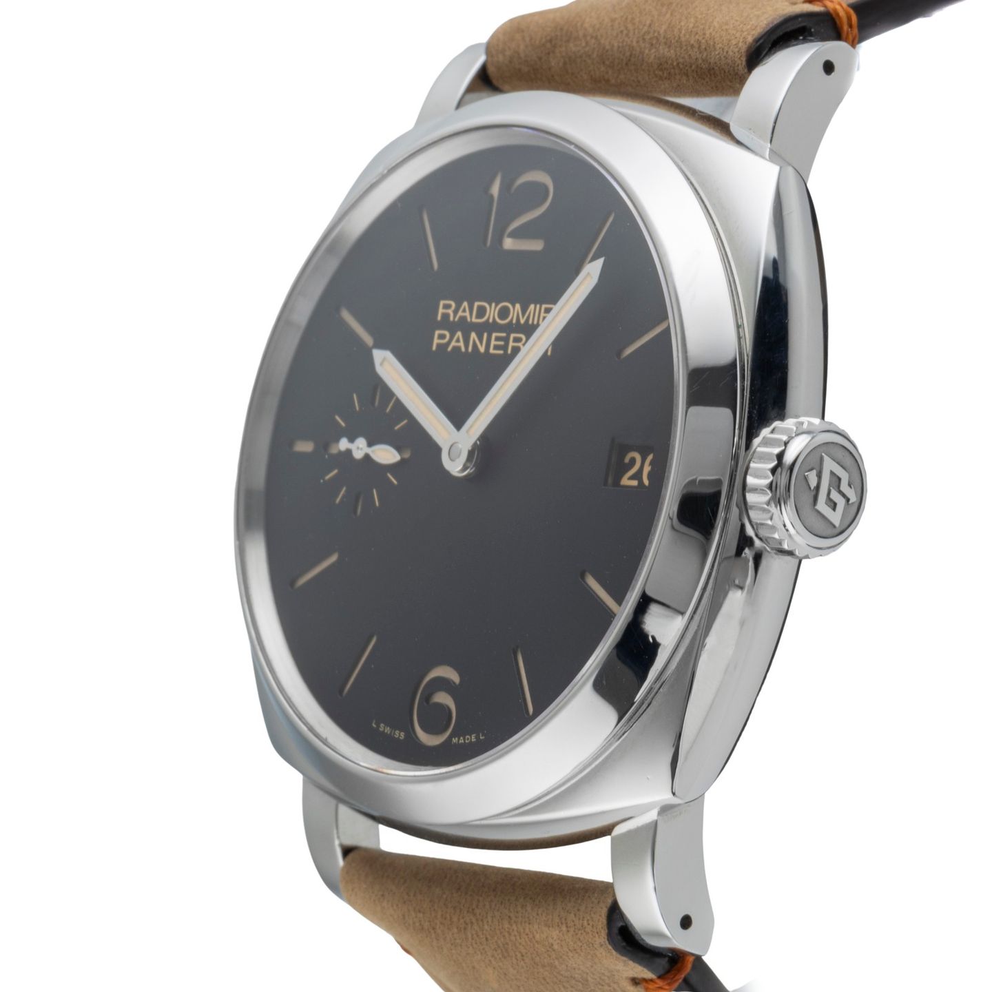 Panerai Radiomir 1940 3 Days PAM00514 (Unknown (random serial)) - Black dial 47 mm Steel case (6/8)