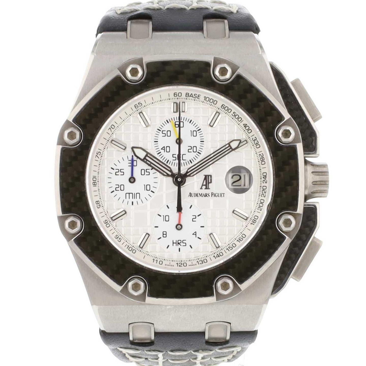 Audemars Piguet Royal Oak Offshore Chronograph 26030IO.OO.D001IN.01 (2005) - Silver dial 42 mm Titanium case (1/6)