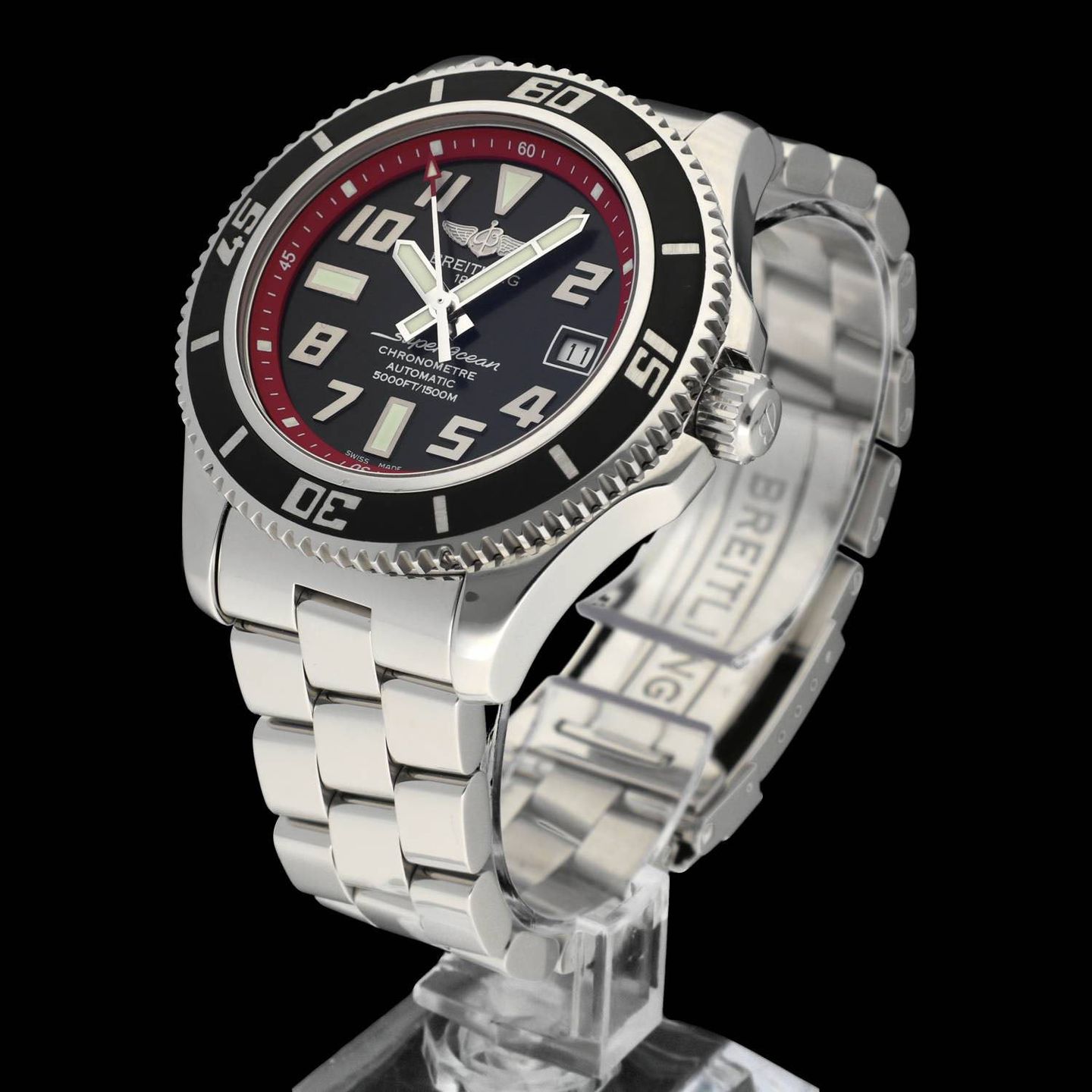 Breitling Superocean 42 A17364 (2012) - Black dial 42 mm Steel case (2/8)