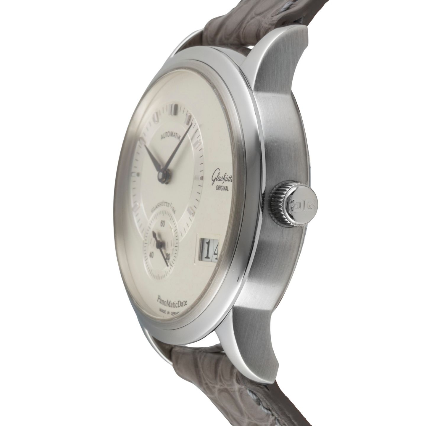 Glashütte Original PanoMaticDate 1-90-01-02-02-04 (2008) - Silver dial 40 mm Steel case (6/8)